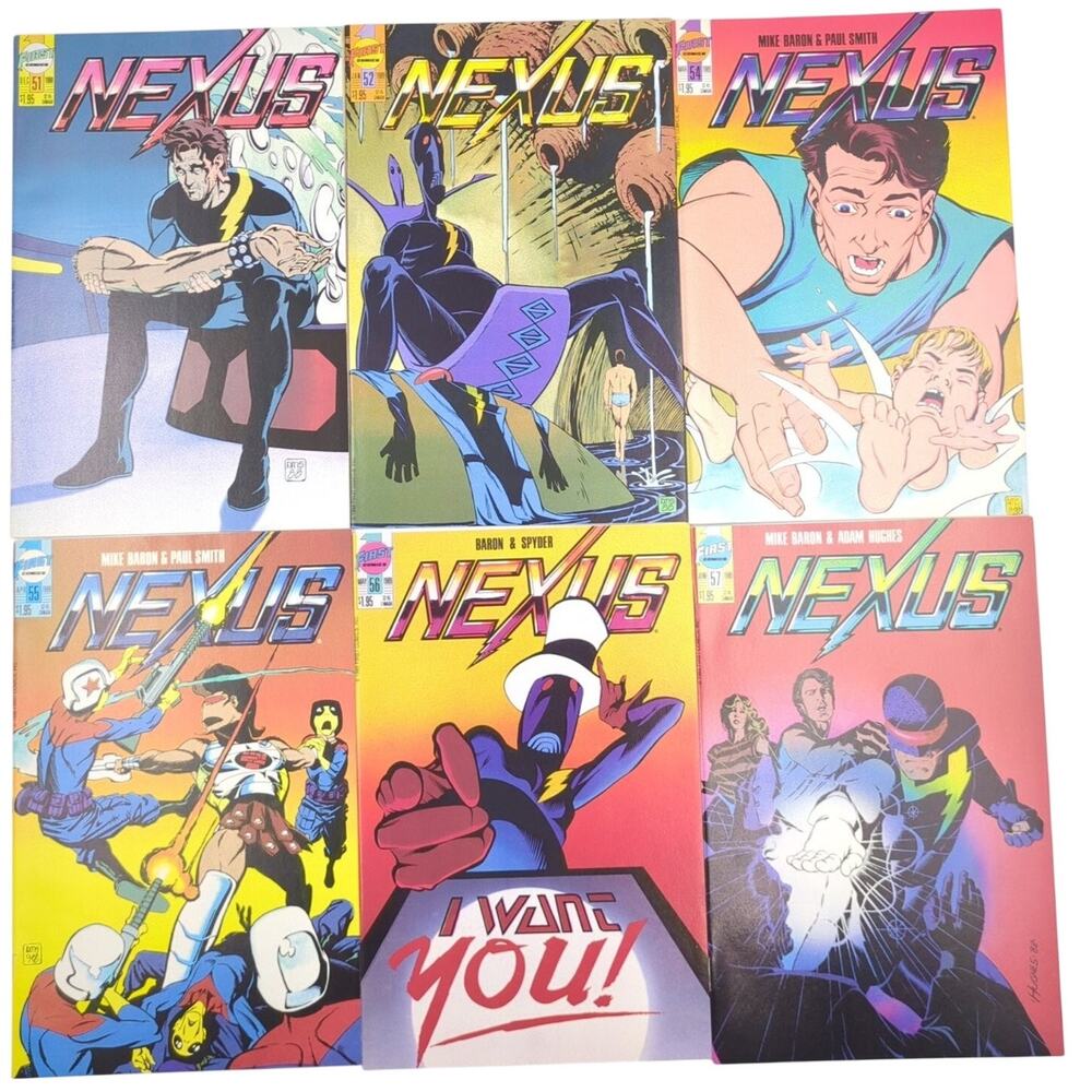 Nexus Comic Lot of 6 Issues #51, 52, 54-57 First Comics Modern Age